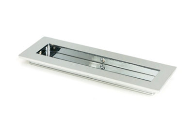 From The Anvil Polished Chrome 175mm Plain Rectangular Pull from B&Q