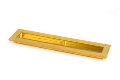From The Anvil Polished Brass 250mm Plain Rectangular Pull from B&Q