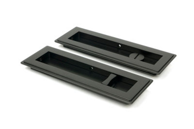 From The Anvil Aged Bronze 175mm Art Deco Rectangular PullPrivacy Set from B&Q