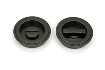 From The Anvil Aged Bronze 60mm Art Deco Round PullPrivacy Set from B&Q
