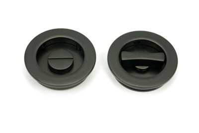 From The Anvil Aged Bronze 60mm Plain Round PullPrivacy Set from B&Q