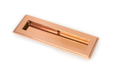 From The Anvil Polished Bronze 175mm Art Deco Rectangular Pull from B&Q
