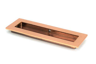 From The Anvil Polished Bronze 175mm Plain Rectangular Pull from B&Q
