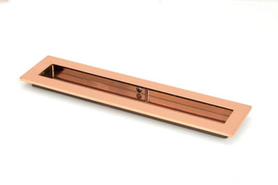From The Anvil Polished Bronze 250mm Plain Rectangular Pull from B&Q