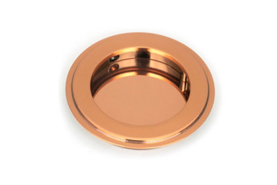 B&Q -  Polished Bronze 75mm Art Deco Round Pull