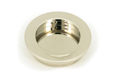 From The Anvil Polished Nickel 60mm Plain Round Pull from B&Q