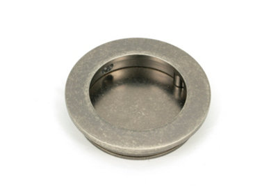 From The Anvil Pewter 60mm Plain Round Pull from B&Q