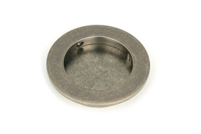 From The Anvil Pewter 75mm Plain Round Pull from B&Q