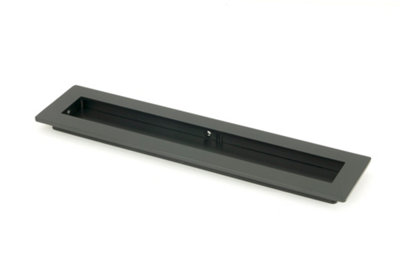 From The Anvil Matt Black 250mm Plain Rectangular Pull from B&Q