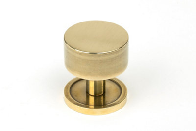 From The Anvil Aged Brass Kelso Cabinet Knob32mm (Plain) from B&Q
