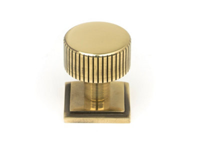 From The Anvil Aged Brass Judd Cabinet Knob25mm (Square) from B&Q