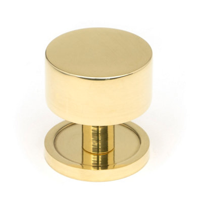 From The Anvil Polished Brass Kelso Cabinet Knob32mm (Plain) from B&Q