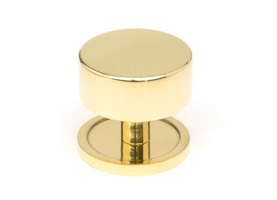 From The Anvil Polished Brass Kelso Cabinet Knob38mm (Plain) from B&Q
