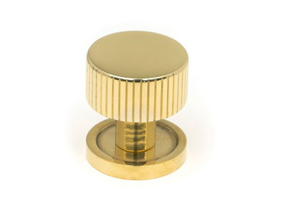 From The Anvil Polished Brass Judd Cabinet Knob25mm (Plain) from B&Q