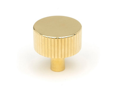 From The Anvil Polished Brass Judd Cabinet Knob32mm (No Rose) from B&Q