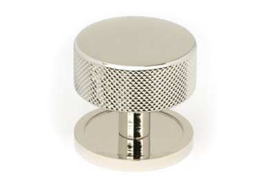 From The Anvil Polished Nickel Brompton Cabinet Knob38mm (Plain) from B&Q