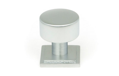 From The Anvil Satin Chrome Kelso Cabinet Knob25mm (Square) from B&Q