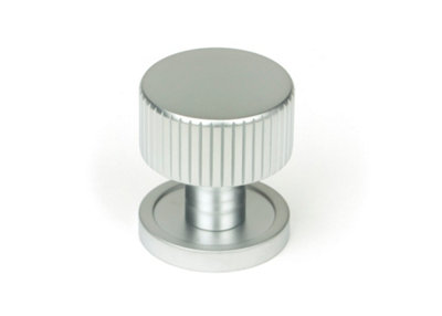 From The Anvil Satin Chrome Judd Cabinet Knob25mm (Plain) from B&Q