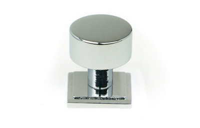 From The Anvil Polished Chrome Kelso Cabinet Knob25mm (Square) from B&Q