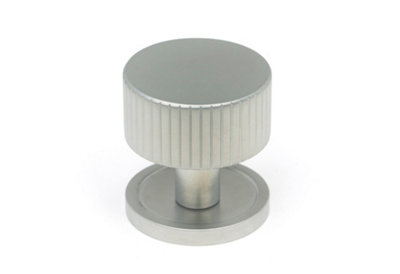 From The Anvil Satin Chrome Judd Cabinet Knob32mm (Plain) from B&Q