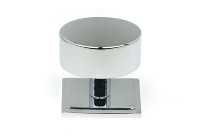 From The Anvil Polished Chrome Kelso Cabinet Knob38mm (Square) from B&Q