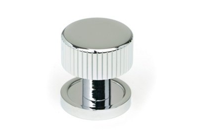 From The Anvil Polished Chrome Judd Cabinet Knob25mm (Plain) from B&Q