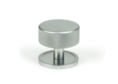 From The Anvil Satin Chrome Brompton Cabinet Knob38mm (Plain) from B&Q