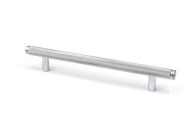 From The Anvil Satin Chrome Full Brompton Pull HandleMedium from B&Q