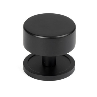 From The Anvil Matt Black Kelso Cabinet Knob38mm (Plain) from B&Q