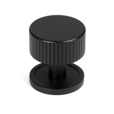 From The Anvil Matt Black Judd Cabinet Knob32mm (Plain) from B&Q