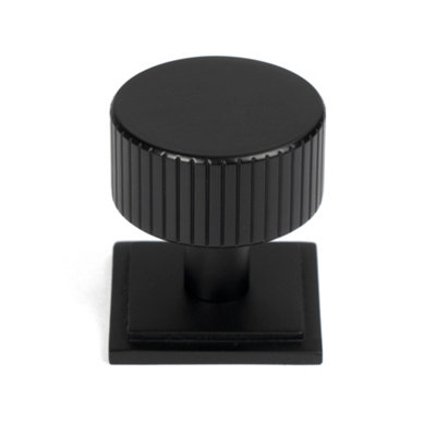 From The Anvil Matt Black Judd Cabinet Knob32mm (Square) from B&Q