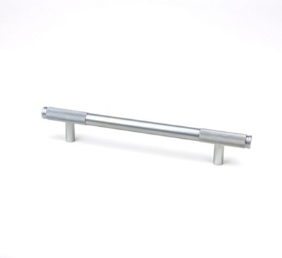 From The Anvil Satin Chrome Half Brompton Pull HandleMedium from B&Q
