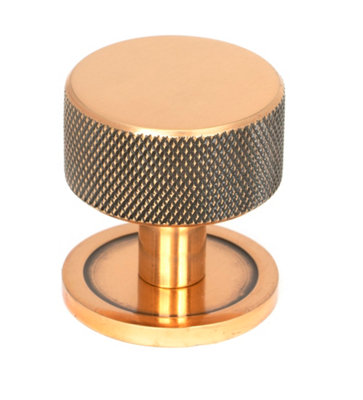 From The Anvil Polished Bronze Brompton Cabinet Knob32mm (Plain) from B&Q