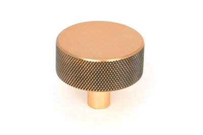 From The Anvil Polished Bronze Brompton Cabinet Knob38mm (No Rose) from B&Q