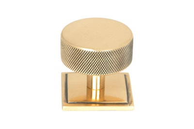 From The Anvil Polished Bronze Brompton Cabinet Knob38mm (Square) from B&Q