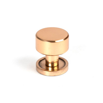 From The Anvil Polished Bronze Kelso Cabinet Knob25mm (Plain) from B&Q