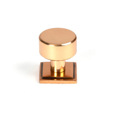 From The Anvil Polished Bronze Kelso Cabinet Knob25mm (Square) from B&Q