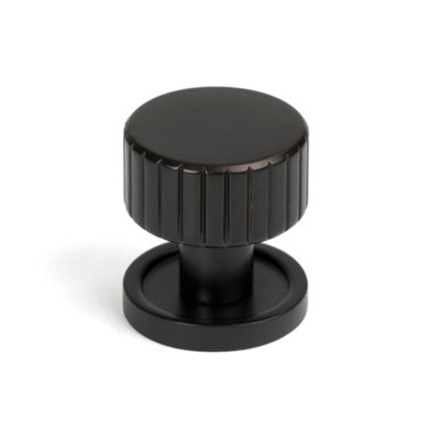 From The Anvil Aged Bronze Judd Cabinet Knob25mm (Plain) from B&Q