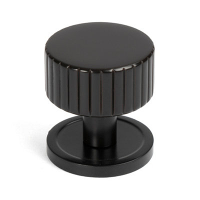 From The Anvil Aged Bronze Judd Cabinet Knob32mm (Plain) from B&Q