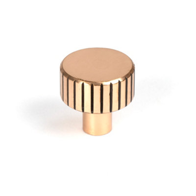From The Anvil Polished Bronze Judd Cabinet Knob25mm (No Rose) from B&Q