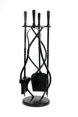 B&Q -  Matt Black Spiral Companion SetAvon Tools