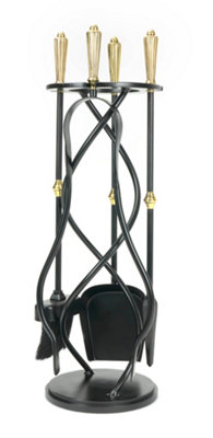 B&Q -  Matt Black Spiral Companion SetHinton Tools