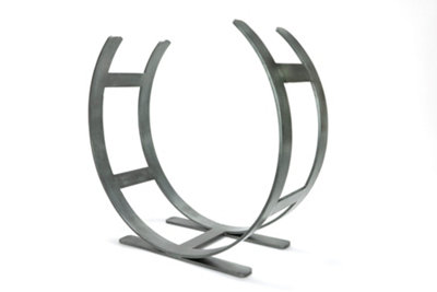 B&Q -  Pewter Curved Log HolderLarge