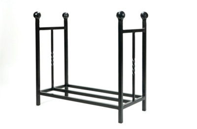 From The Anvil Matt Black Rectangular Log Holder from B&Q