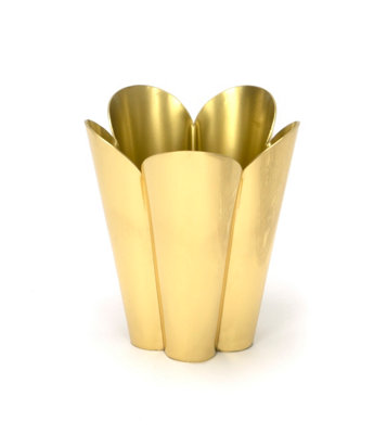From The Anvil Smooth Brass Flora PotSmall from B&Q