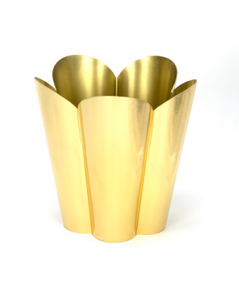 From The Anvil Smooth Brass Flora PotLarge from B&Q