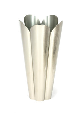 From The Anvil Smooth Nickel Flora Vase from B&Q