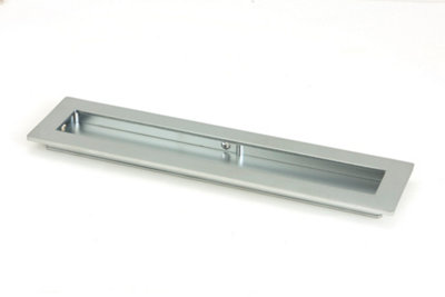 From The Anvil Satin Chrome 250mm Plain Rectangular Pull from B&Q
