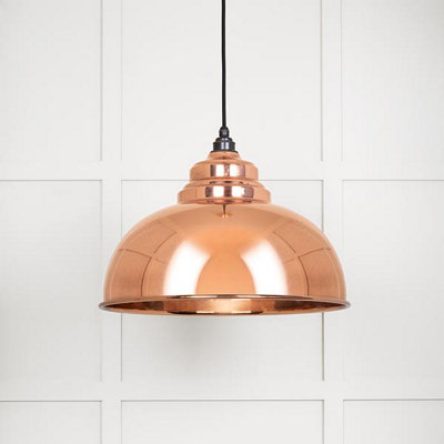 From the Anvil Smooth Copper Harborne Pendant from B&Q