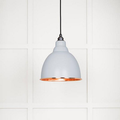 From the Anvil Hammered Copper Brindley Pendant In Birch from B&Q